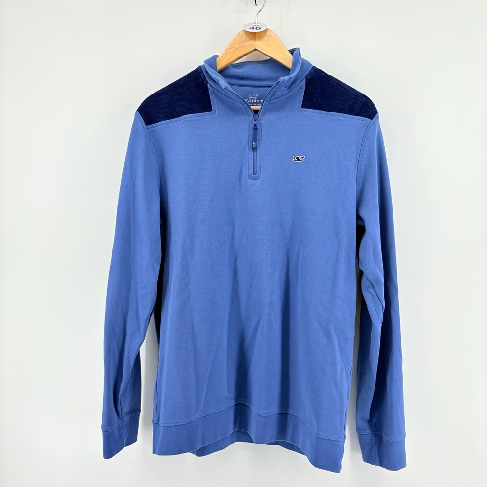 Vineyard Vines Blue Quarter-Zip Pullover